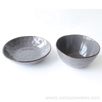 Irregular shape 18pcs western style stoneware